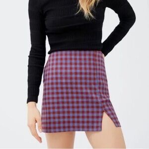 Urban outfitters plaid skirt
